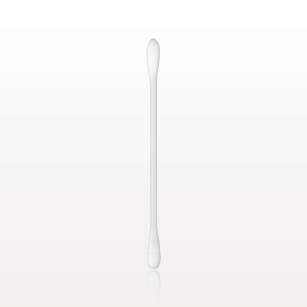 Dual Ended Tightly Wound Round Tip Swab with White Paper Handle