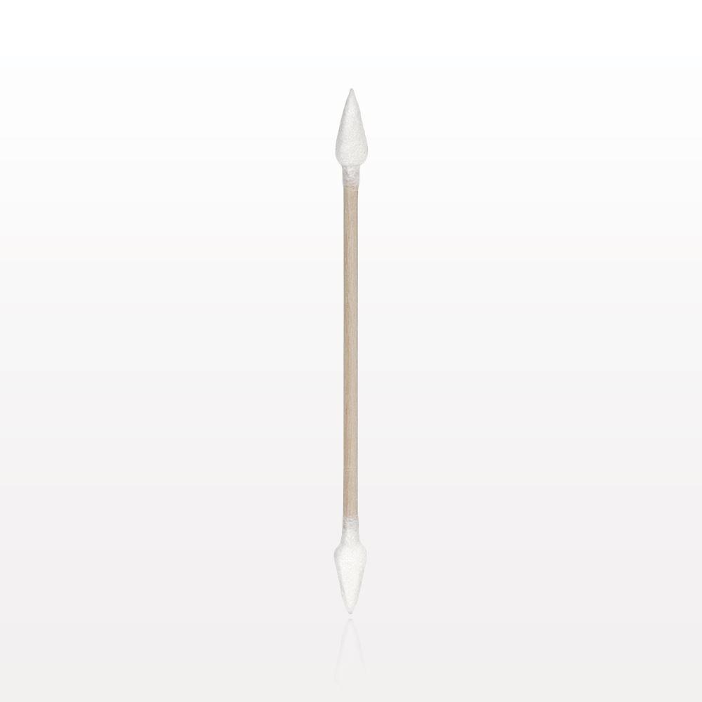 Dual-Ended Tightly Wound Point Tip Swab with Wood Handle