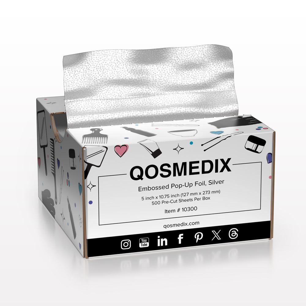 Qosmedix Embossed Pop-Up Foil, Silver