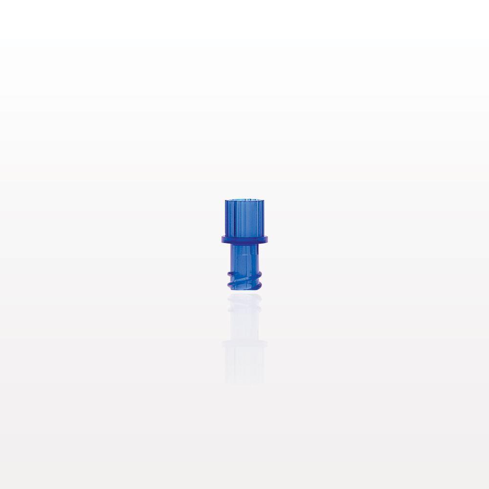 Female Luer Cap, Non-Vented, Blue