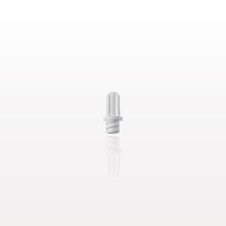 Female Luer Cap, Non-Vented w/Internal Pin, White