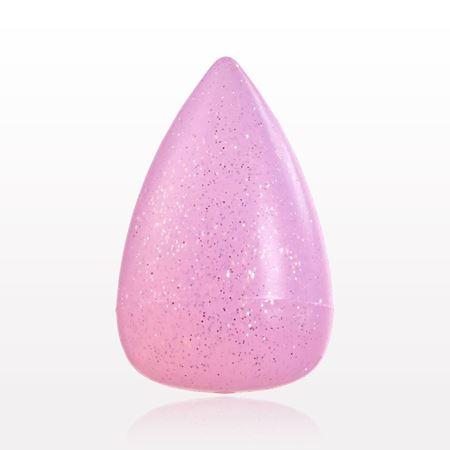 3D Glitter Teardrop Silicone Applicator, Baby Pink Sparkle