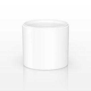 PCR Airless Jar, White