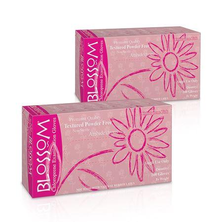 Blossom  Chloroprene Gloves, Powder-Free, Latex-Free, Pink, Medium