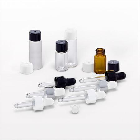 3 ml and 5 ml Glass Bottles with Dropper or Screw Caps