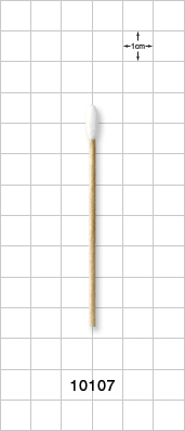 Single Ended Round Tip Swab With Wood Handle