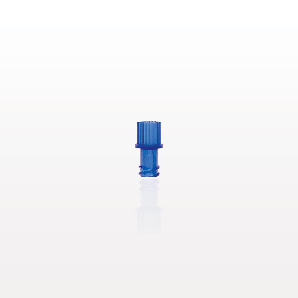 Female Luer Cap, Non-Vented, Blue