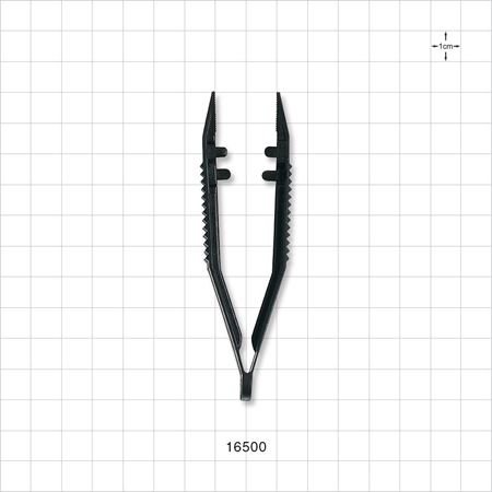 Single-Use Tweezer Forceps, Black