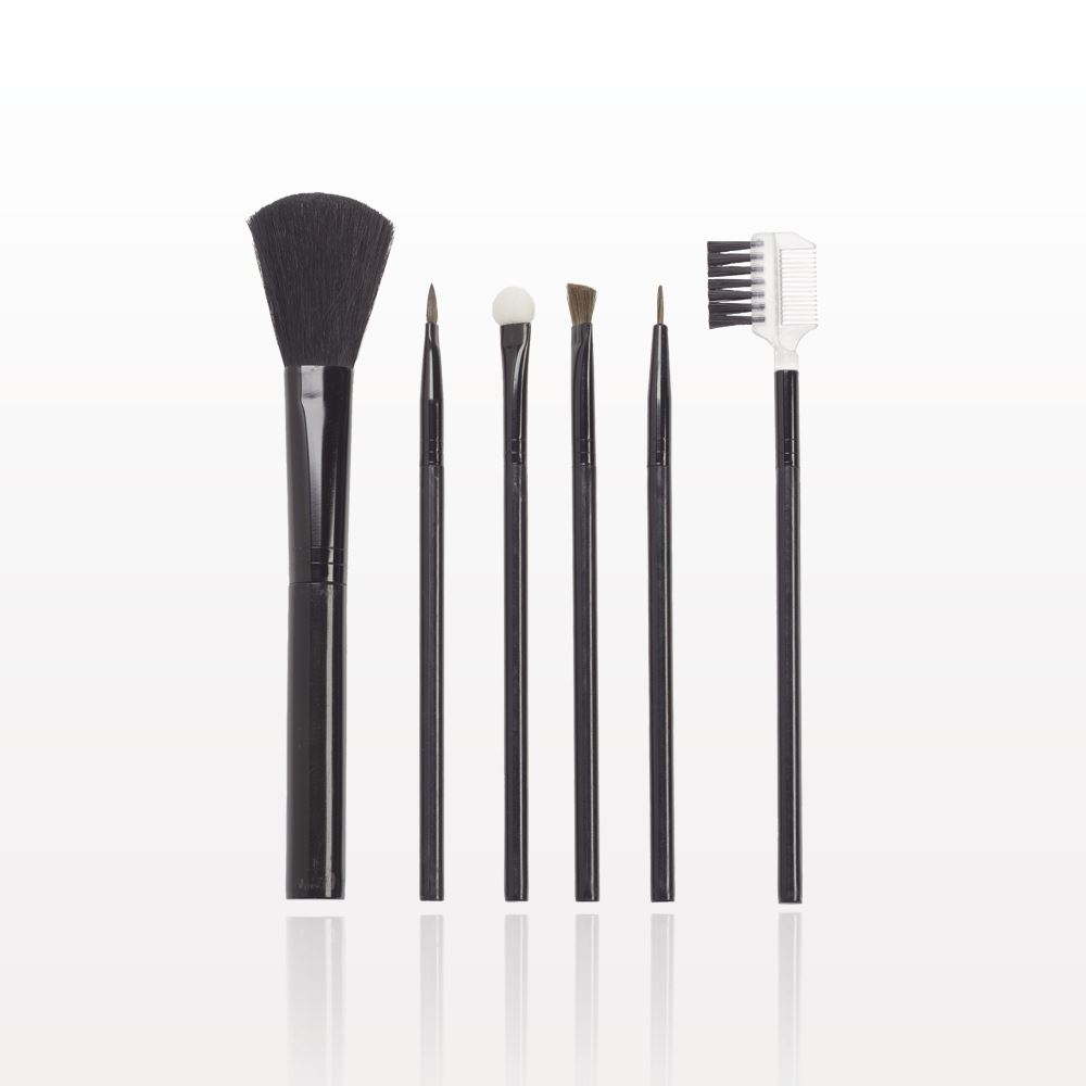 6-Piece Brush Set, Black Handles