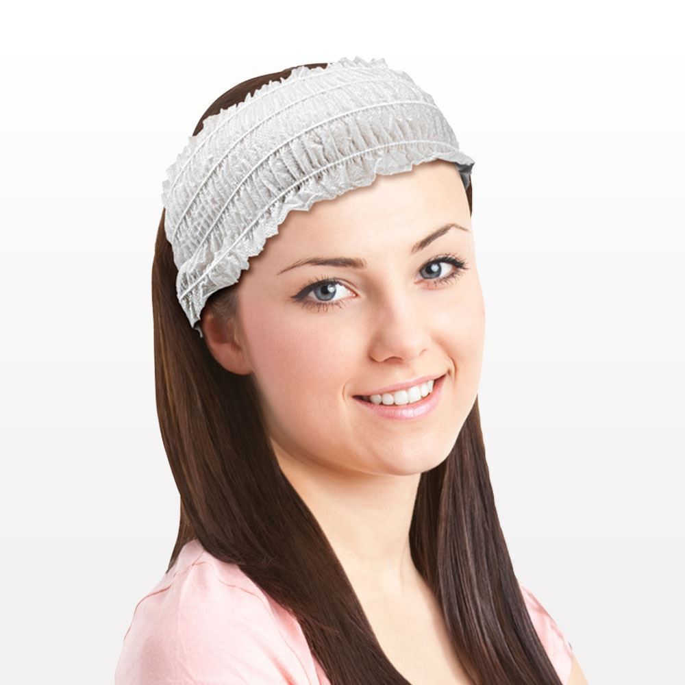 Disposable Stretch Ruffled Headband