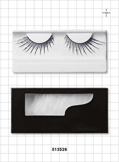 False Eyelashes with Rhinestones, Black