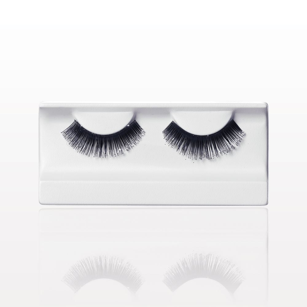 False Eyelashes with Glitter, Black