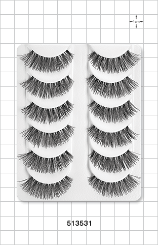 Demi False Eyelashes, Black, Value Set