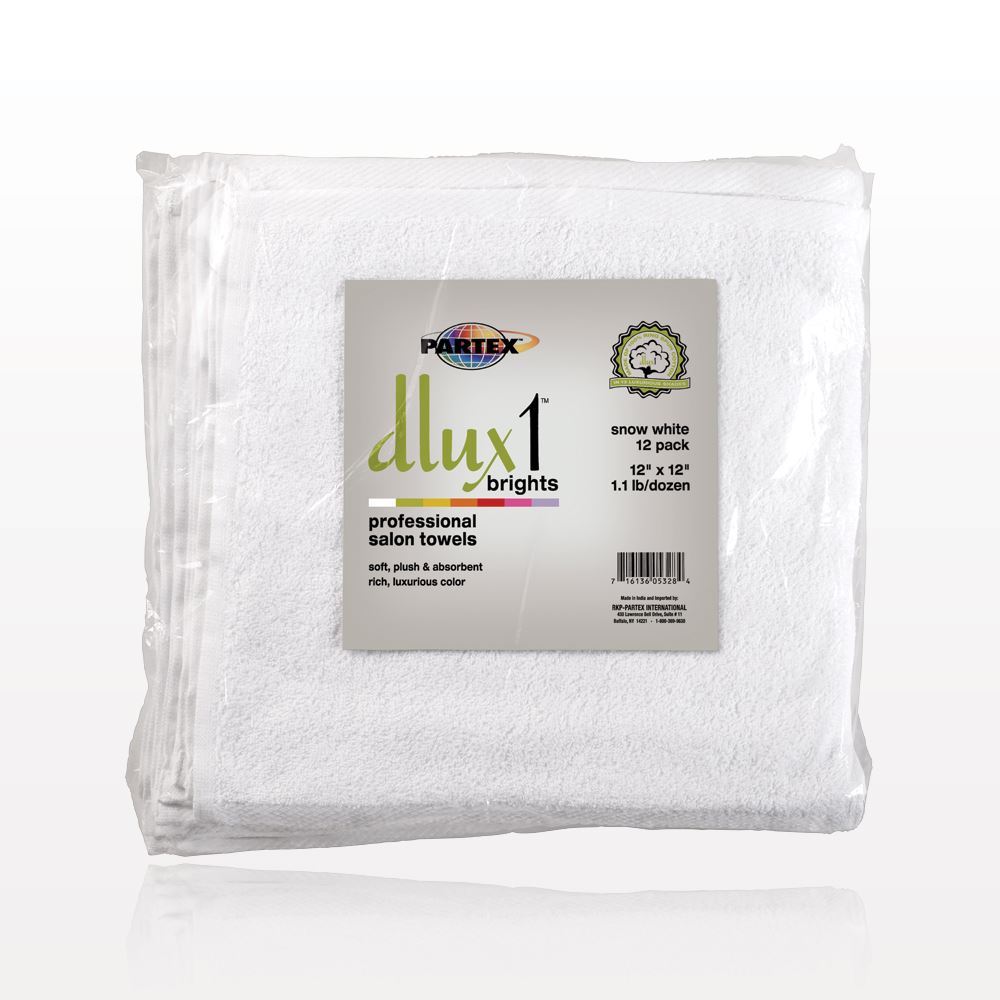 Protex  dlux1  Professional Cotton Towel, Snow White