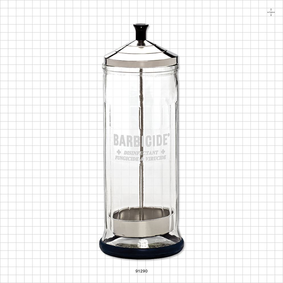 Large Barbicide  Disinfectant Jar