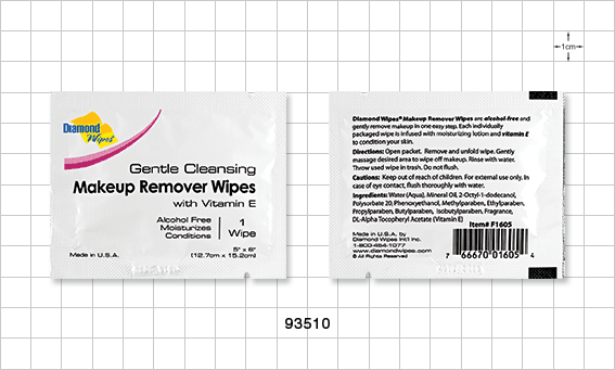 Diamond Wipes Gentle Cleansing Makeup Remover Wipes