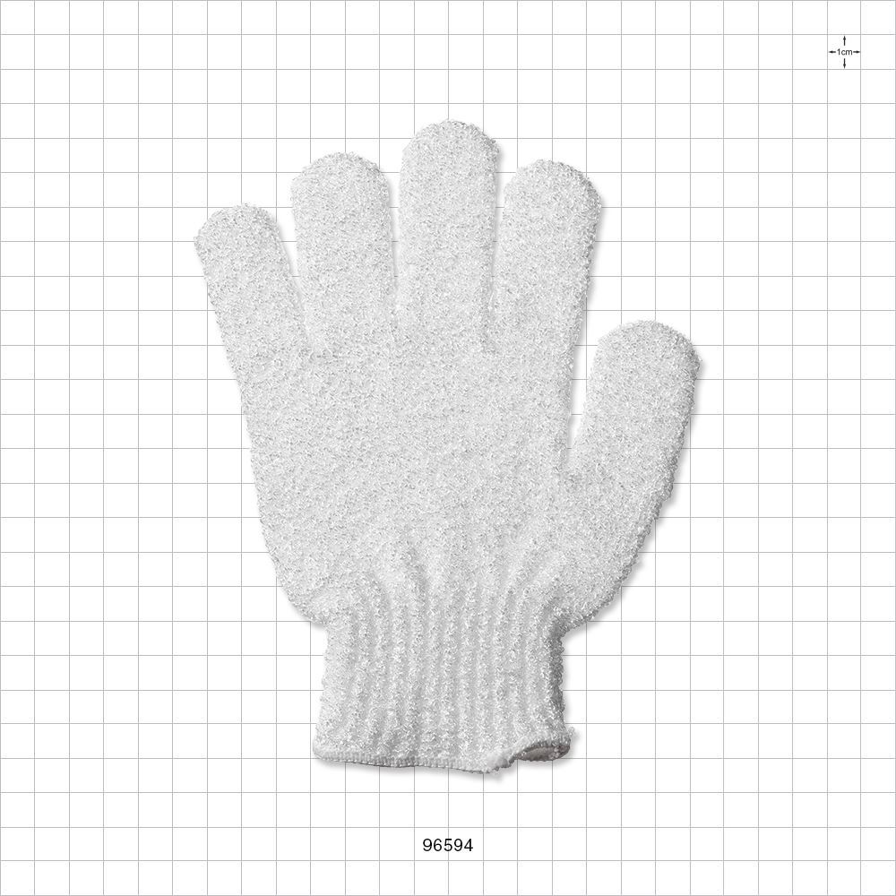 Exfoliating Bath Glove, White