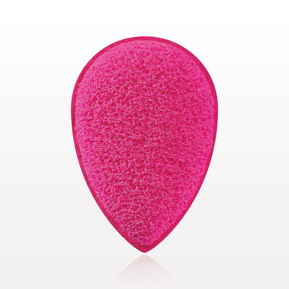 Finger Mitt Facial Exfoliating Sponge, Hot Pink