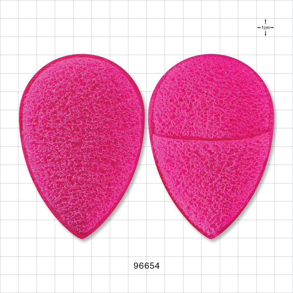 Finger Mitt Facial Exfoliating Sponge, Hot Pink