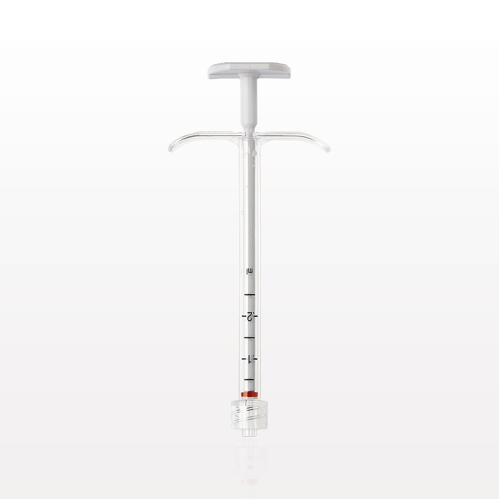 Medallion  Syringe, Male Luer Lock,  White