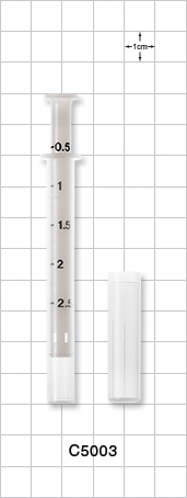 Discontinued - Syringe, Open-Bore with Cap; Assembled